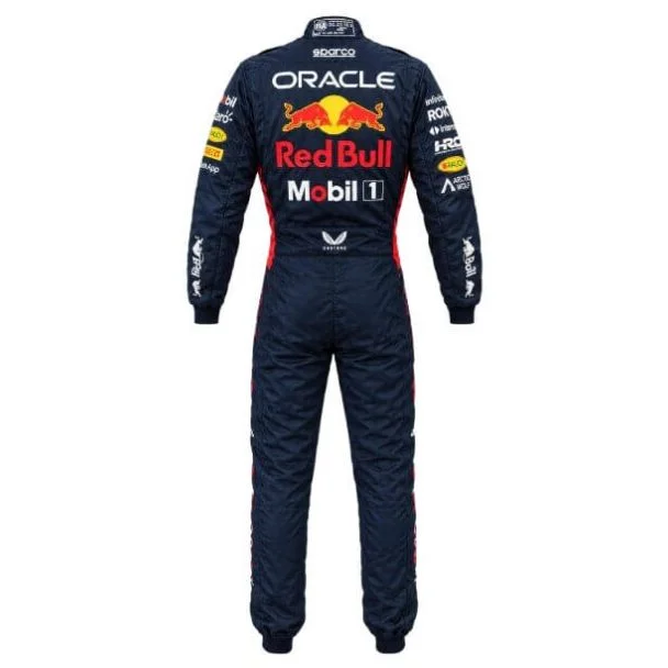 Redbull Max Verstappen Racing Suit 2023 Back View